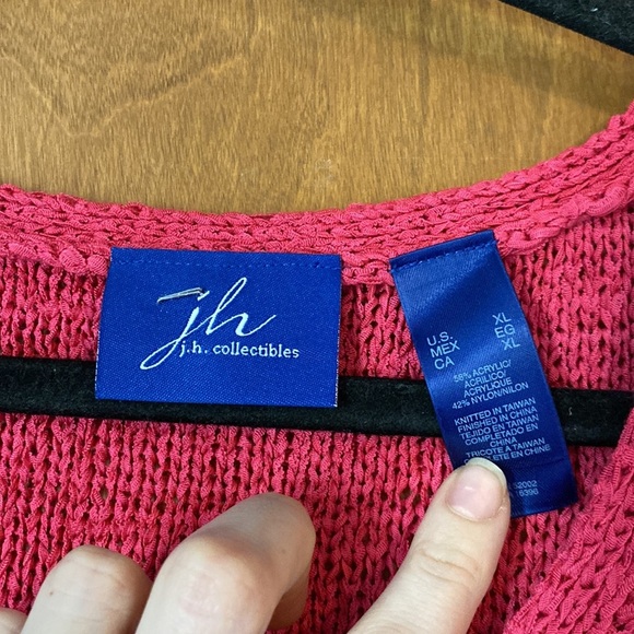 Hot pink knit tank - Picture 2 of 5